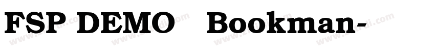 FSP DEMO   Bookman字体转换